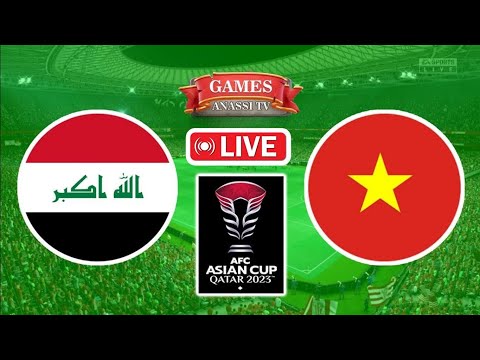 🔴⚽ Live Match Iraq vs Vietnam 🔴⚽ | AFC Asian Cup 2024 Qatar | eFootball PES Gameplay PC HD