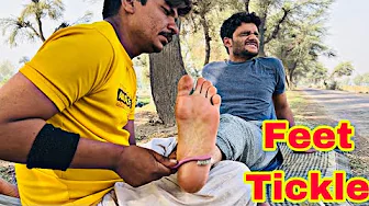 ASMR Feet Tickle Therapy Massage 🌿✨ Amazing Reactions! Unique Tools & Serene Lake Birdsong Ambience