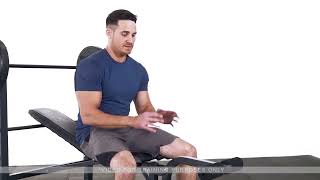 Marcy | Standard Bench w/ 100lb Weight Set | Exercise | MD-2082W