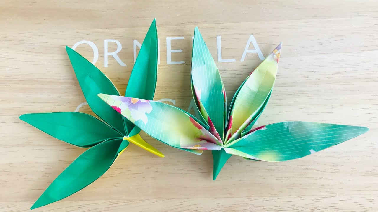 Tropical Leaf Origami How to make Origami Leaf Fun Birthday