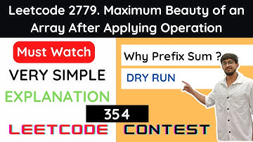 Leetcode 2779 Maximum Beauty of an Array After Applying Operation Hindi