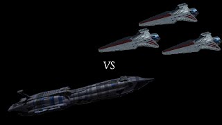 Providence Dreadnought Vs Venator Star Destroyer Fleet Empire At War Fall Of The Republic