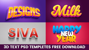 3d Text PSD Templates Free Download_Photoshop Templates_PSD Files for Free