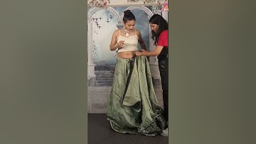 Gujrati style saree draping with unique tips / How to drape Sidha pallu saree 03