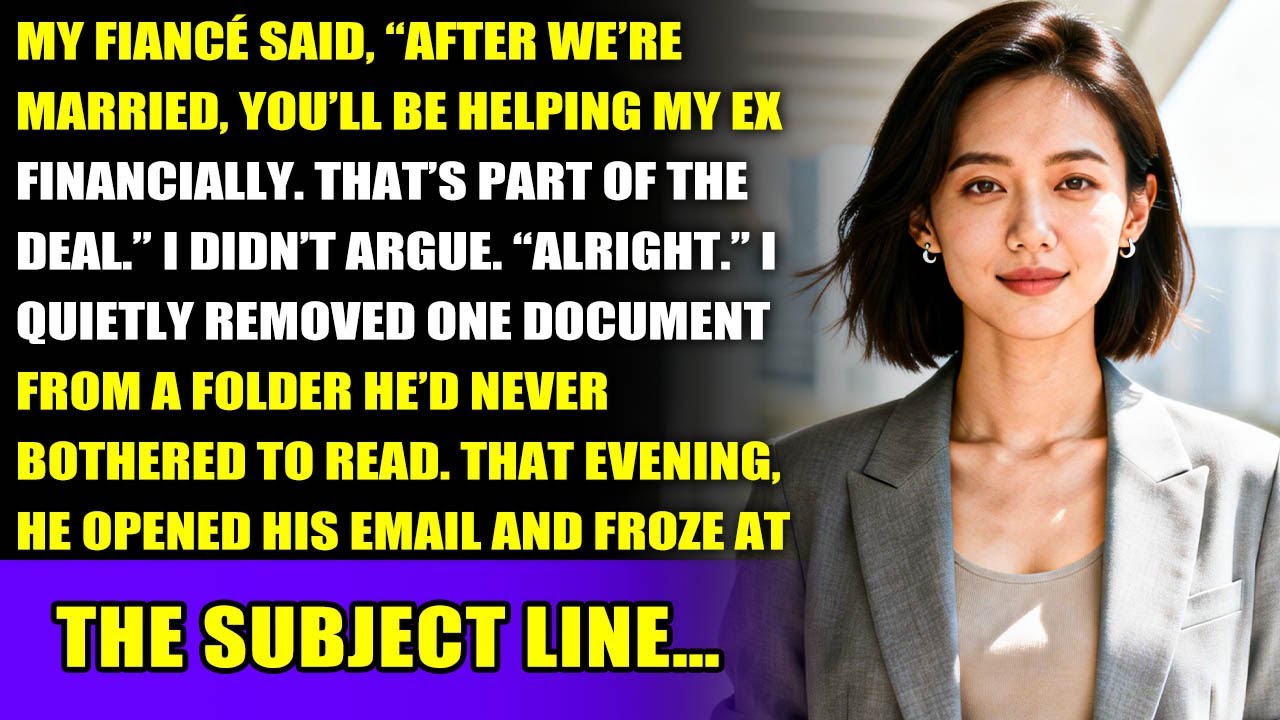 My Fiancé Said “After We Marry, You’ll Help Me Support My Ex”—So I Checked the Prenup First