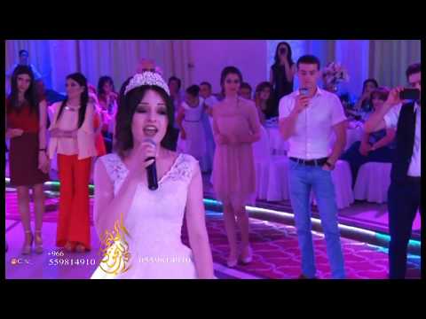 شاهد عروس تغني لزوجها ليلة زفافها بلهجه اجنبيه سمعني نبضك سلمي رشيد بكل احساس وشعور