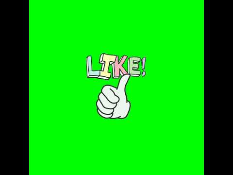 LIKE ICON GREEN SCREEN