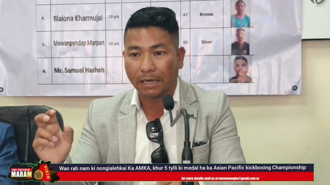 Wan rah nam ki nongialehkai Ka AMKA,khur 5 tylli ki medal haka Asian Pacific kickboxing Championship