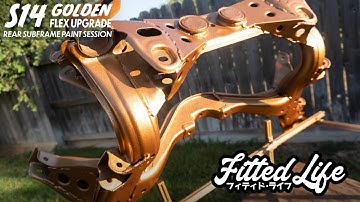 S14 240SX Rear Subframe Refresh and Gold HVLP Painting Session Ep.18