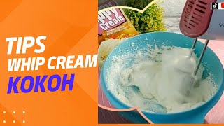 TIPS WHIP CREAM KOKOH | Membuat Whip Cream Instan dalam Sekejap dari Bubuk Whip Cream screenshot 3