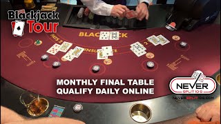 Live Blackjack Online Final Table |  June 4 - The Blackjack Tour Online NeverSplit10s.com