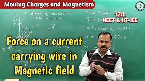 Force on a current carrying wire in Magnetic field | 12th | Physics Handwritten Notes #cbse