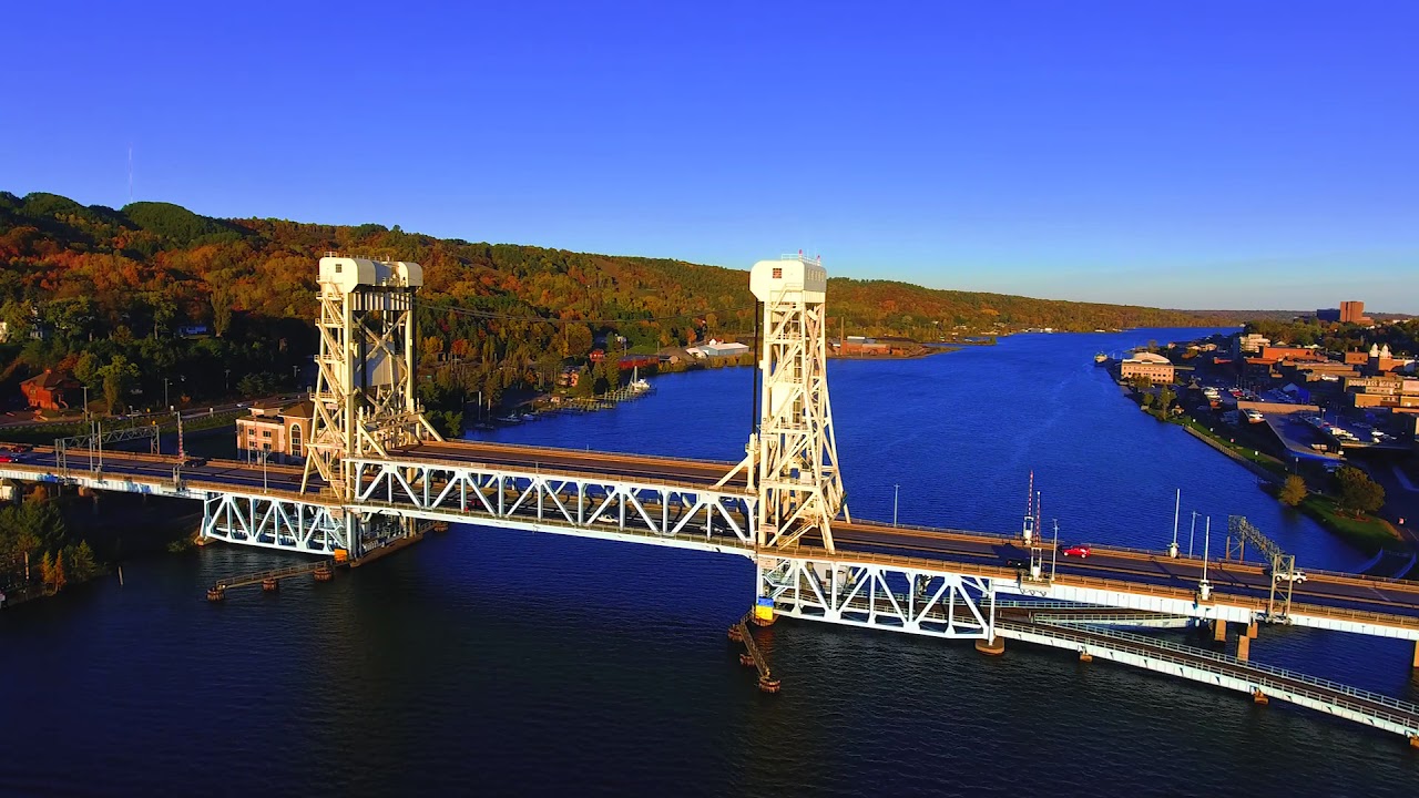 Michigan in Fall - Downtown Houghton 