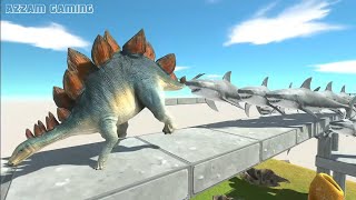 All HERBIVORES DINOSAURS Escape From Great White Sharks ► 🦖 Animal Revolt Battle Simulator 🦕 screenshot 4