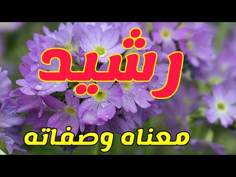 معنى اسم رشيد وصفات من يحمل هذا الاسم 