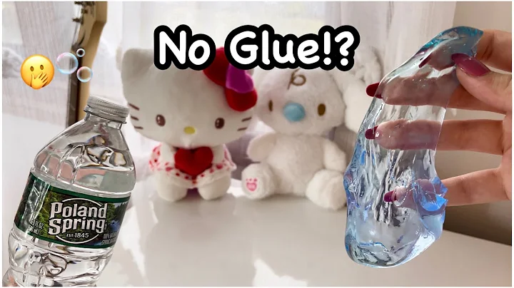 WATER Slime!? 💧🫧🥣 How To Make NO GLUE Water Slime!?