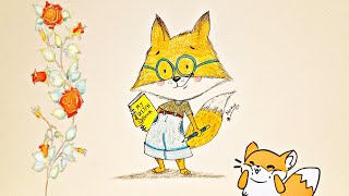رسم ثعلب كرتون How to Draw a Cute Fox Easy ?