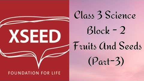 Class 3 Science (XSEED) Block - 2 Fruits And Seeds (Part-3)