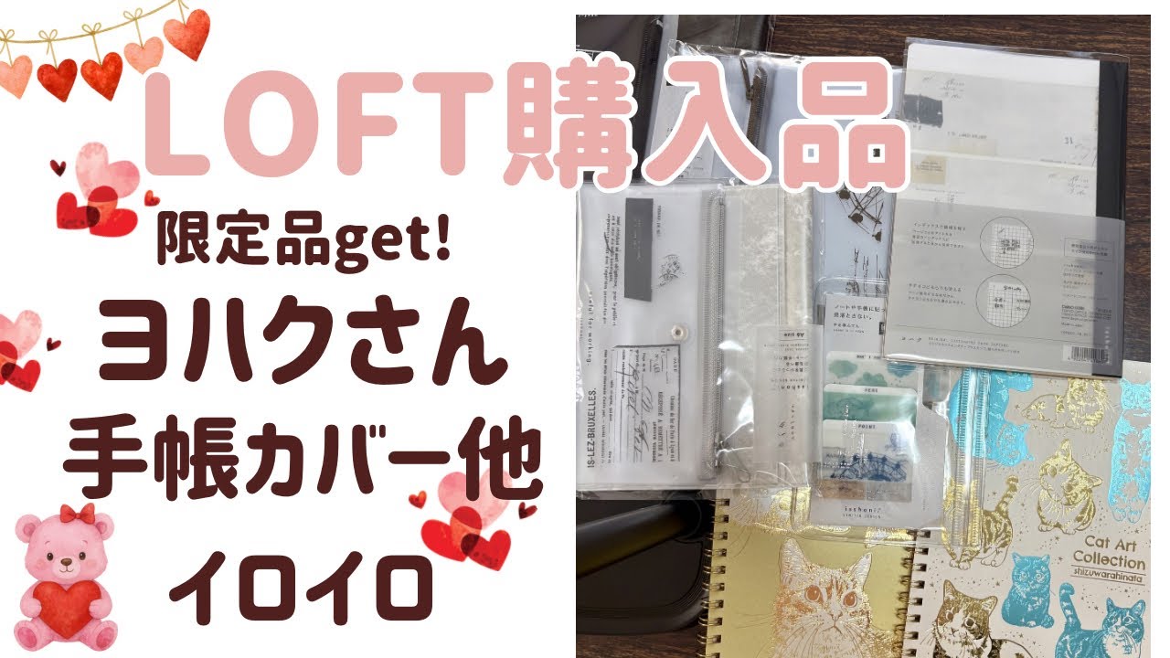 ヨハク ダイゴー コラボ やる事ふせん　ノート手帳カバー　デイログ　ロフト限定 LOFT購入品】ヨハク✖️ダイゴー手帳カバー他いろいろ💕 - YouTube