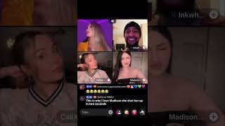 Kiara with Ink and others / Julie / Amina / Anti Tatted with Jwavy / Issa TikTok live videos