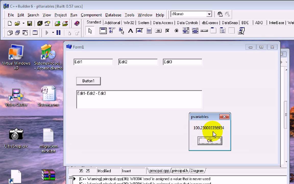 11.Variables parte 2 (Tutorial Borland C++ Builder 6) - YouTube