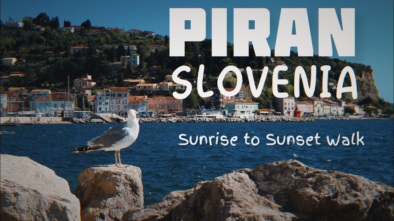 Walking in Piran, Slovenia | Sunrise & Sunset Stroll by the Sea and Old Town