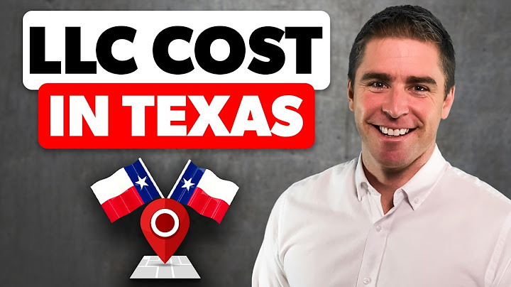 How much does it cost for an llc in texas