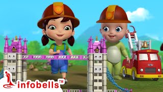 London Bridge Is Falling Down | Nursery Rhymes & Baby Songs | Infobells