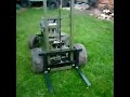 Homemade forklift truck.