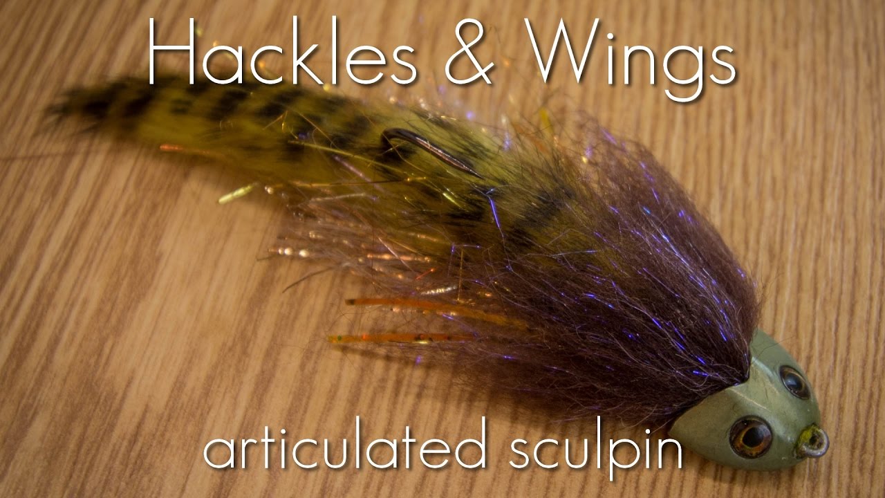 Fly Tying Articulated Sculpin | Hackles & Wings - YouTube