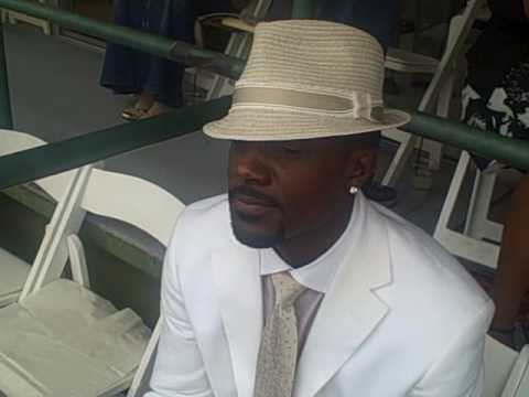 Lance Gross, Eva Marcille and Tyrese at the derby ...