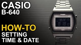 Casio B640  Setting Time and Date  Module 3294