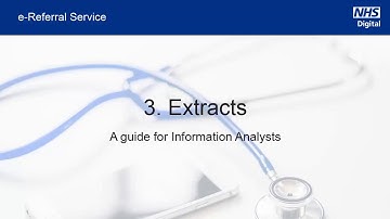 The NHS e-Referral Service — Extracts | NHS Digital