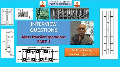 Interview Questions on Mass Transfer Operations. PART-1