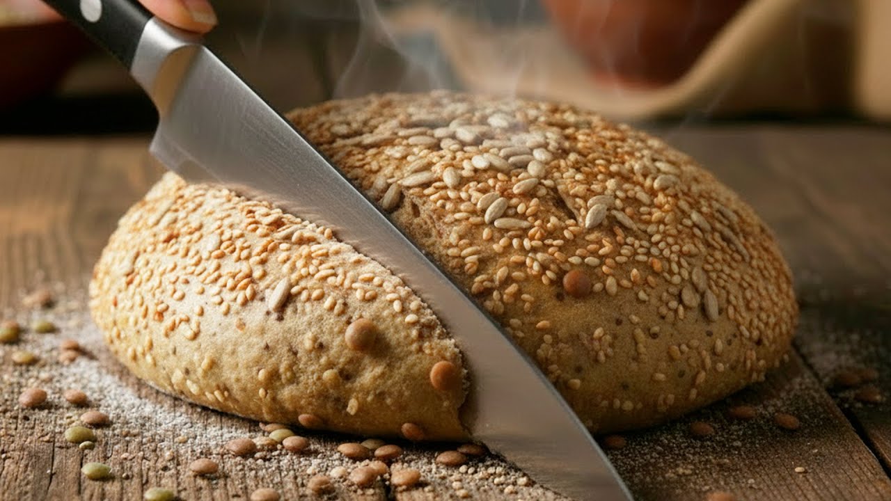 Ich kaufe kein Brot mehr im Laden! Rezept für selbstgemachtes Linsenbrot! Ganz ohne Kneten!