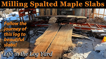 Milling Beautiful Spalted Maple Slabs on the Wood-Mizer LT15 Wide