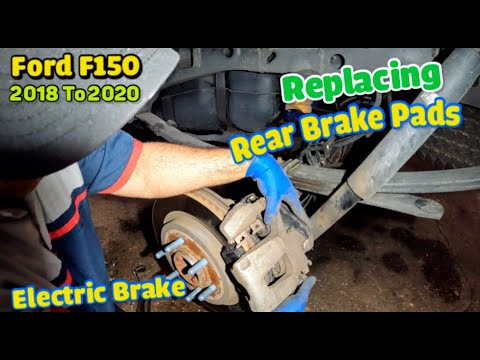 Replacing rear brakes pads on Ford F150 2018 to 2020 electric EPB - YouTube