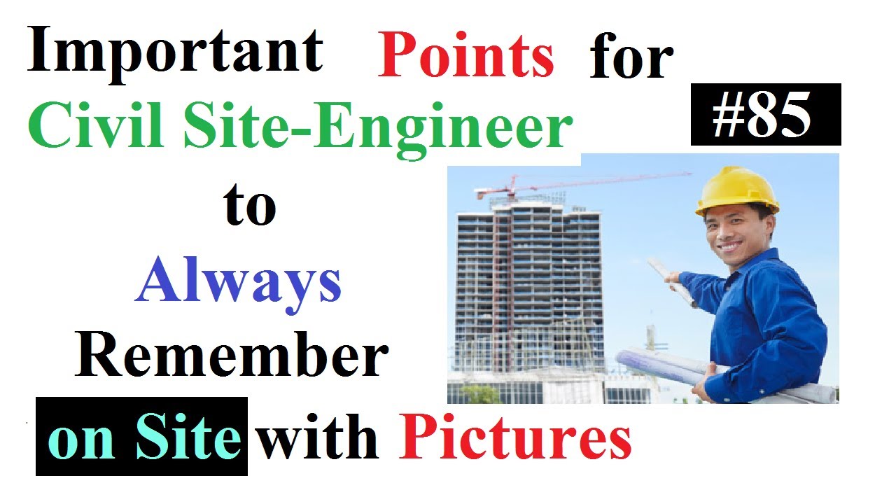 Important Points For Civil Site-engineer To Always Remember On Site With Pictures In Urdu/Hindi Important Points For Civil Site-engineer To Always Remember On Site With Pictures In Urdu/Hindi
