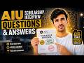 My AIU Scholarship Interview Experience 🎓 | Questions + Answers You Should Know
