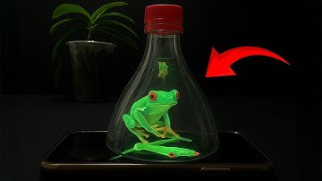 Stunning 3D Hologram Projector from Plastic Bottle ! Simple DIY Hologram Projector