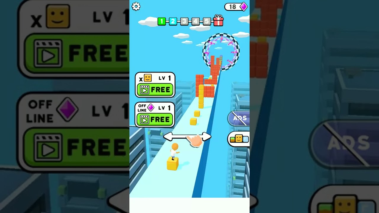 Cube Surfer Gameplay Video 