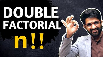Double Factorial !! 🚀🚀 | What Is Double Factorial Explained By Aman Sir