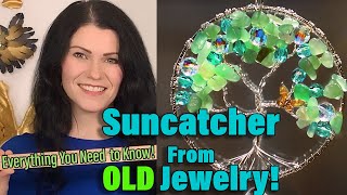 Tree Of Life Suncatcher Tutorial  Ways To Repurpose Old Jewelry  Wire wrapped Tree of Life