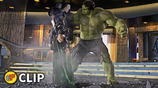 Hulk Smashing Loki - Avengers vs Chitauri Army (Part 4) | The Avengers (2012) Movie Clip HD 4K