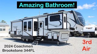 HUGE Front Living RV with an Amazing Bathroom! 2024 Coachmen Brookstone 344FL by Andrew with Camper Kingdom 4,836 views 7 months ago 15 minutes
