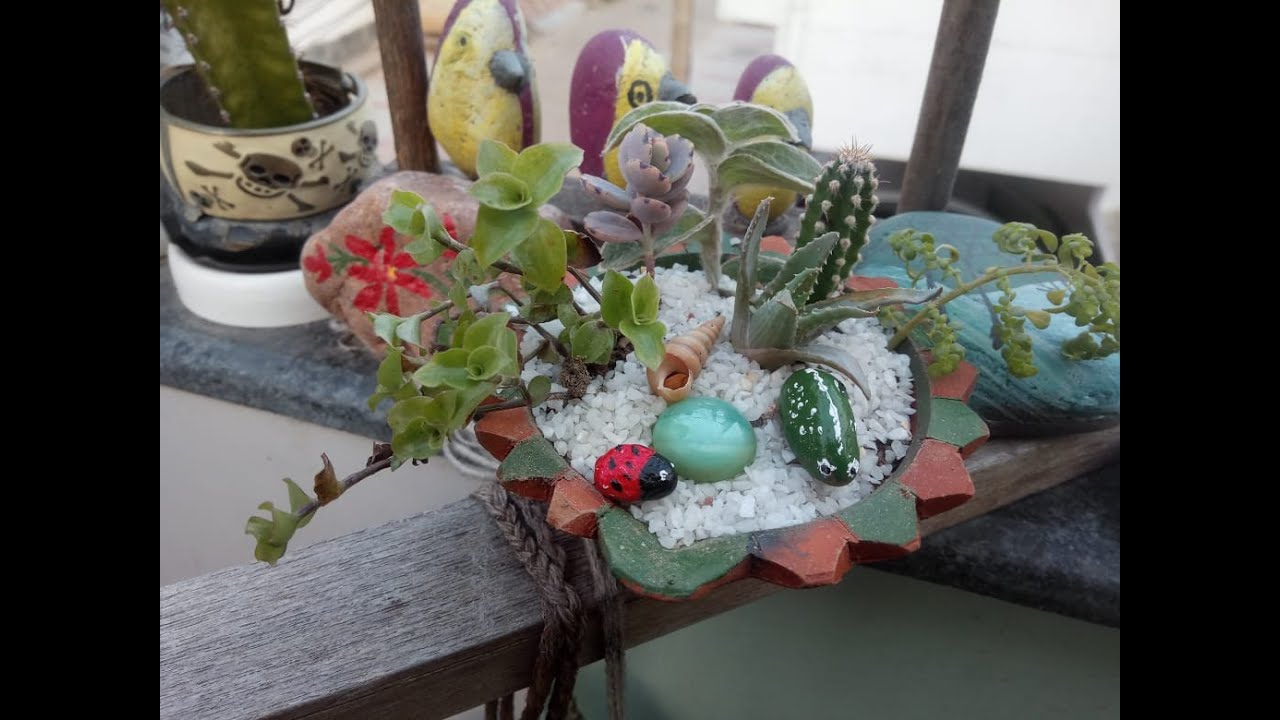 DIY Mini Garden | DIY Tiny Garden | Miniature Garden Idea. - YouTube