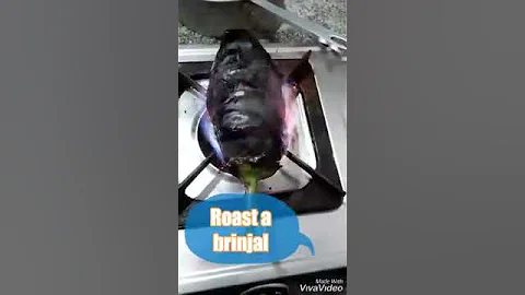 Roasted brinjal mash/ bengena pitika