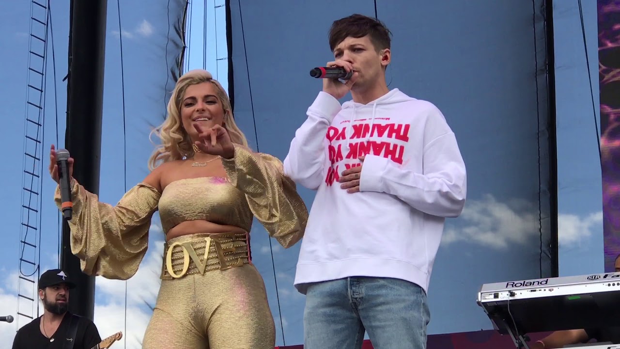 Louis Tomlinson and Bebe Rexha- Back to You at the iHeart Daytime Village in Las Vegas 9/23/17 ...