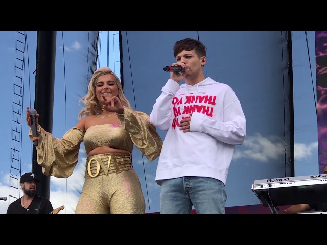 Louis Tomlinson and Bebe Rexha- Back to You at the iHeart Daytime Village in Las Vegas 9/23/17 class=