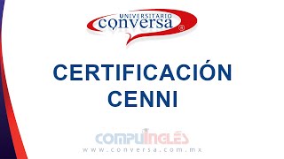 CERTIFICACIÓN CENNI